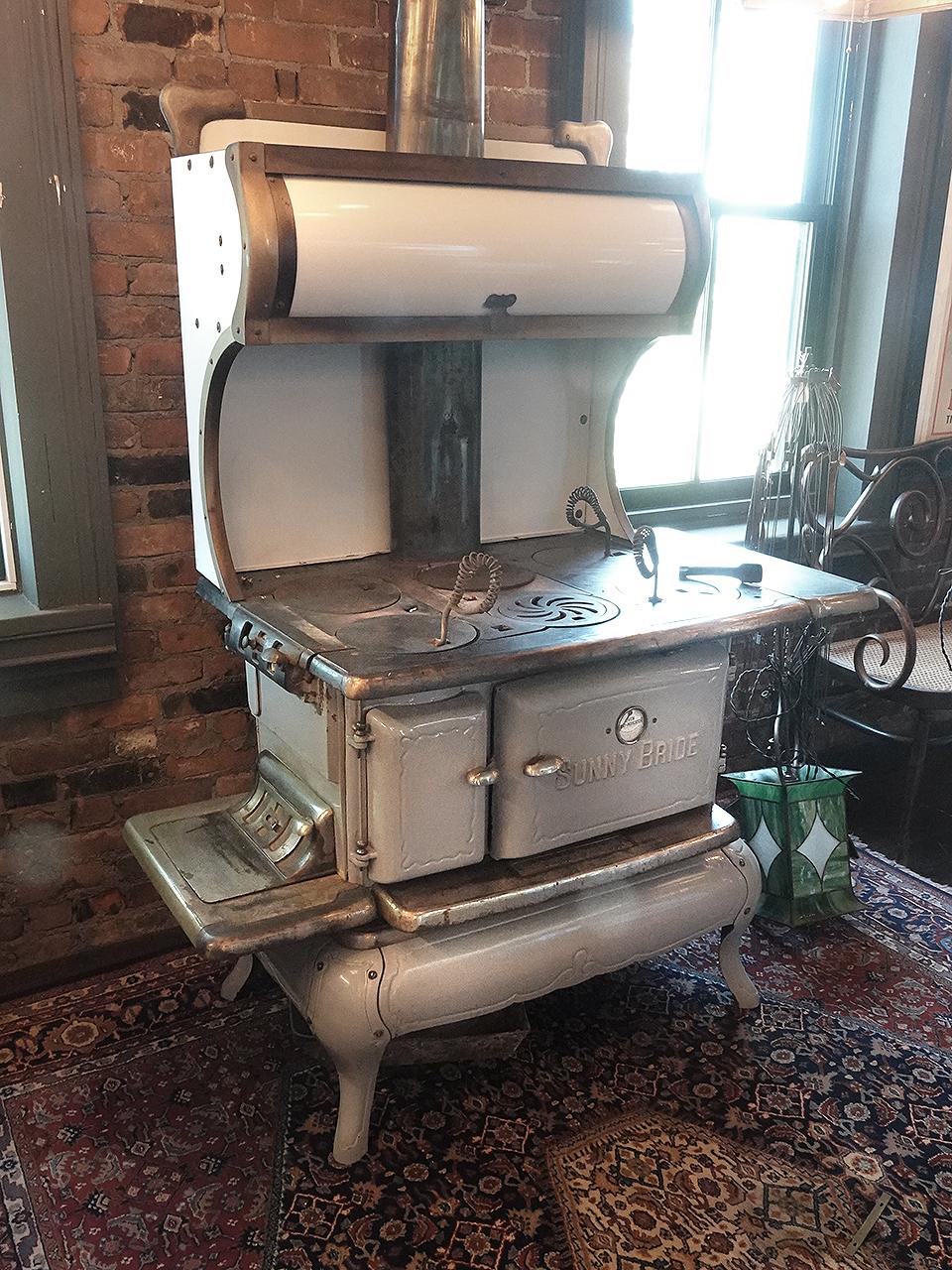 We took this right out of former New York Governor George Pataki's family farm where is sat for well over 100 years. The house was coming down and this original stove needed to be saved. I was told that the stove was in use for almost 70 years.