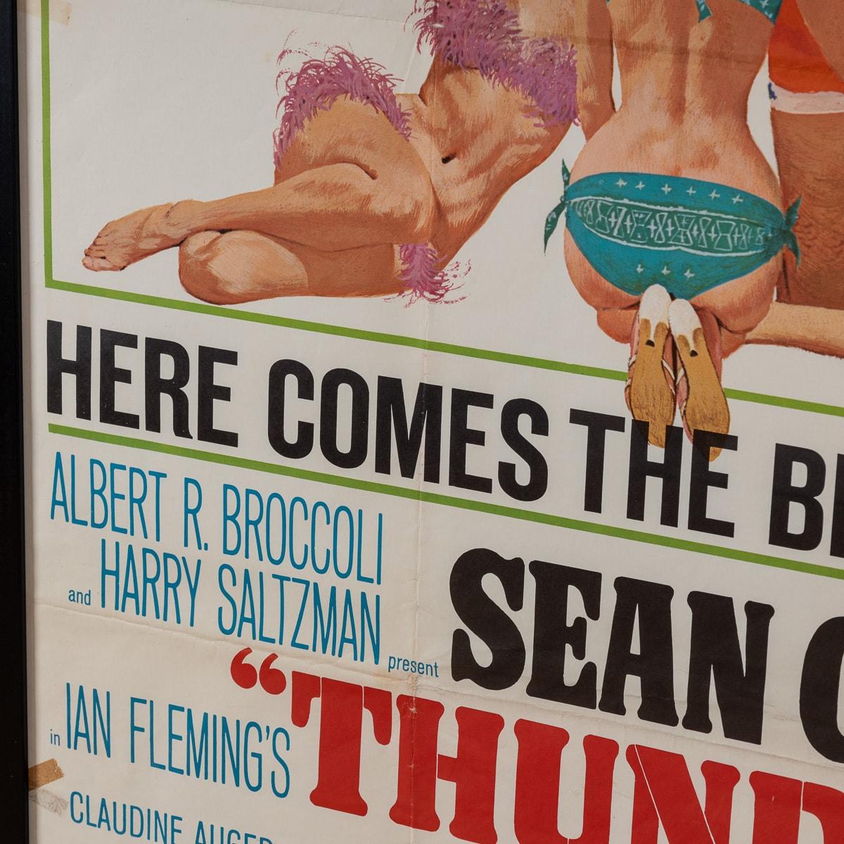 Original U.S James Bond 007 'Thunderball' Poster c.1965 For Sale 13