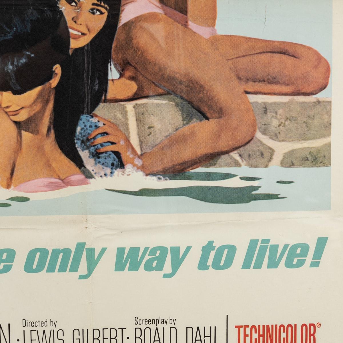 Original U.S Release James Bond 007 'You Only Live Twice' Subway C Poster c.1967 For Sale 8
