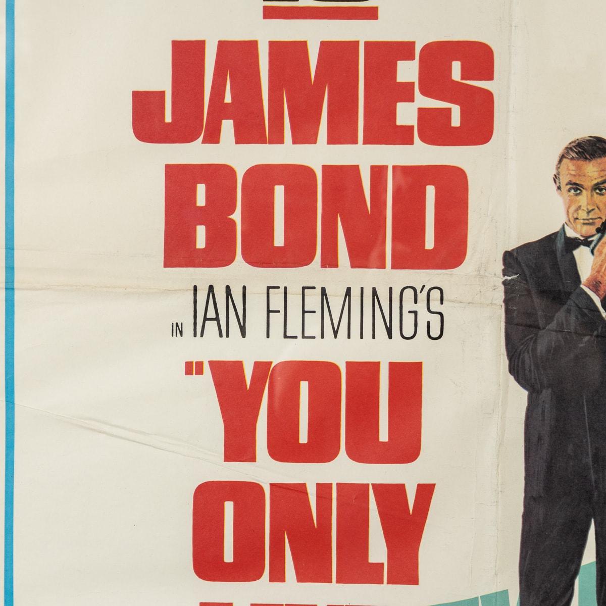American Original U.S Release James Bond 007 'You Only Live Twice' Subway C Poster c.1967 For Sale