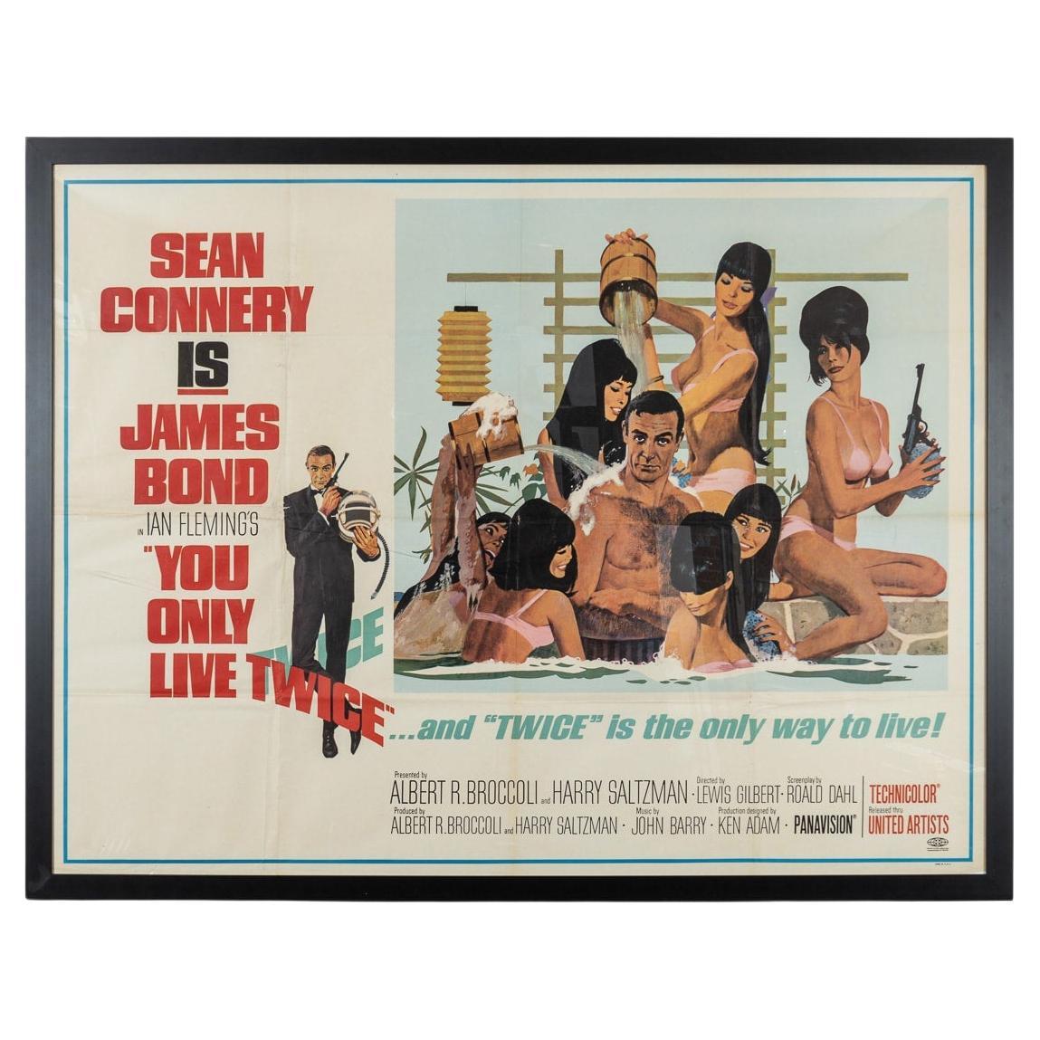 Original U.S Release James Bond 007 'You Only Live Twice' Subway C Poster c.1967 For Sale