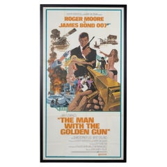 Original U.S Release James Bond "Man With The Golden Gun" Framed Poster c.1974