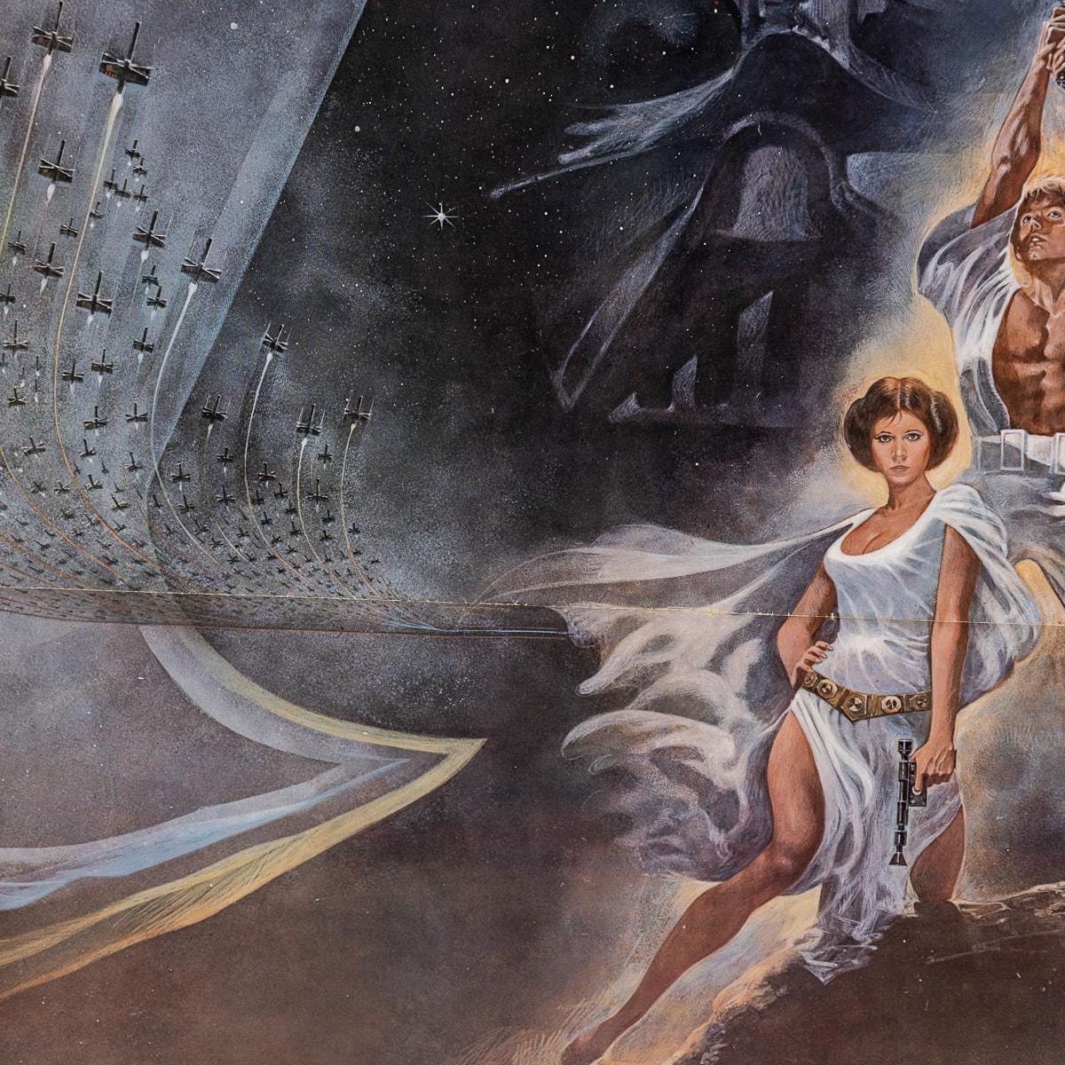 Original U.S. release Star Wars „A New Hope“-Poster im Stil von „A New Hope“, 77/21, ca. 1977, Original im Angebot 3