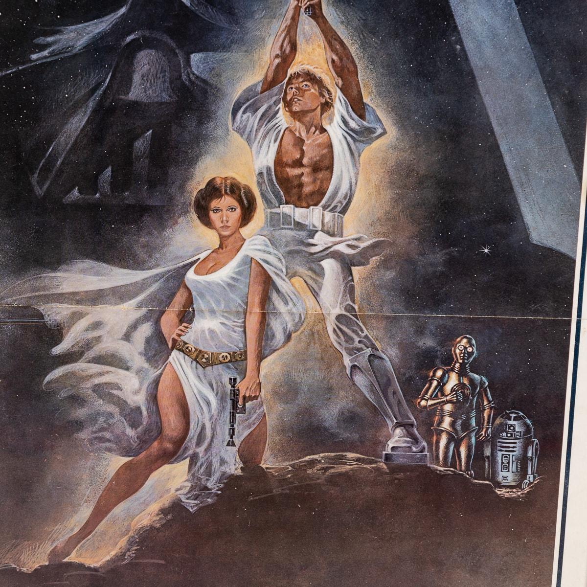 Original U.S. release Star Wars „A New Hope“-Poster im Stil von „A New Hope“, 77/21, ca. 1977, Original im Angebot 4