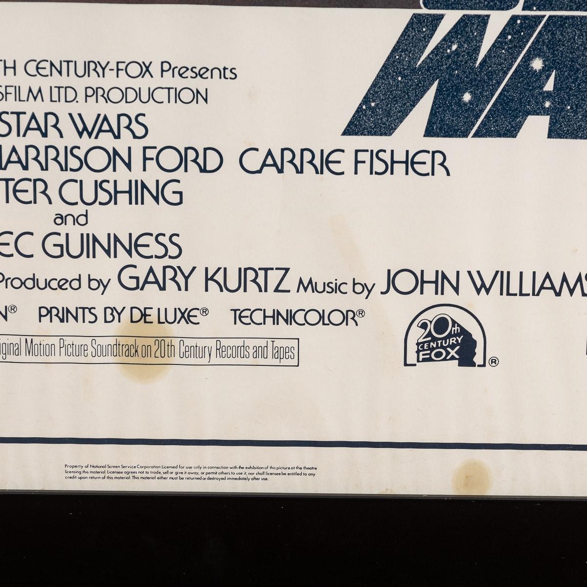 Original U.S. Release Star Wars 'A New Hope' Style A Poster 77/21 c.1977 For Sale 7