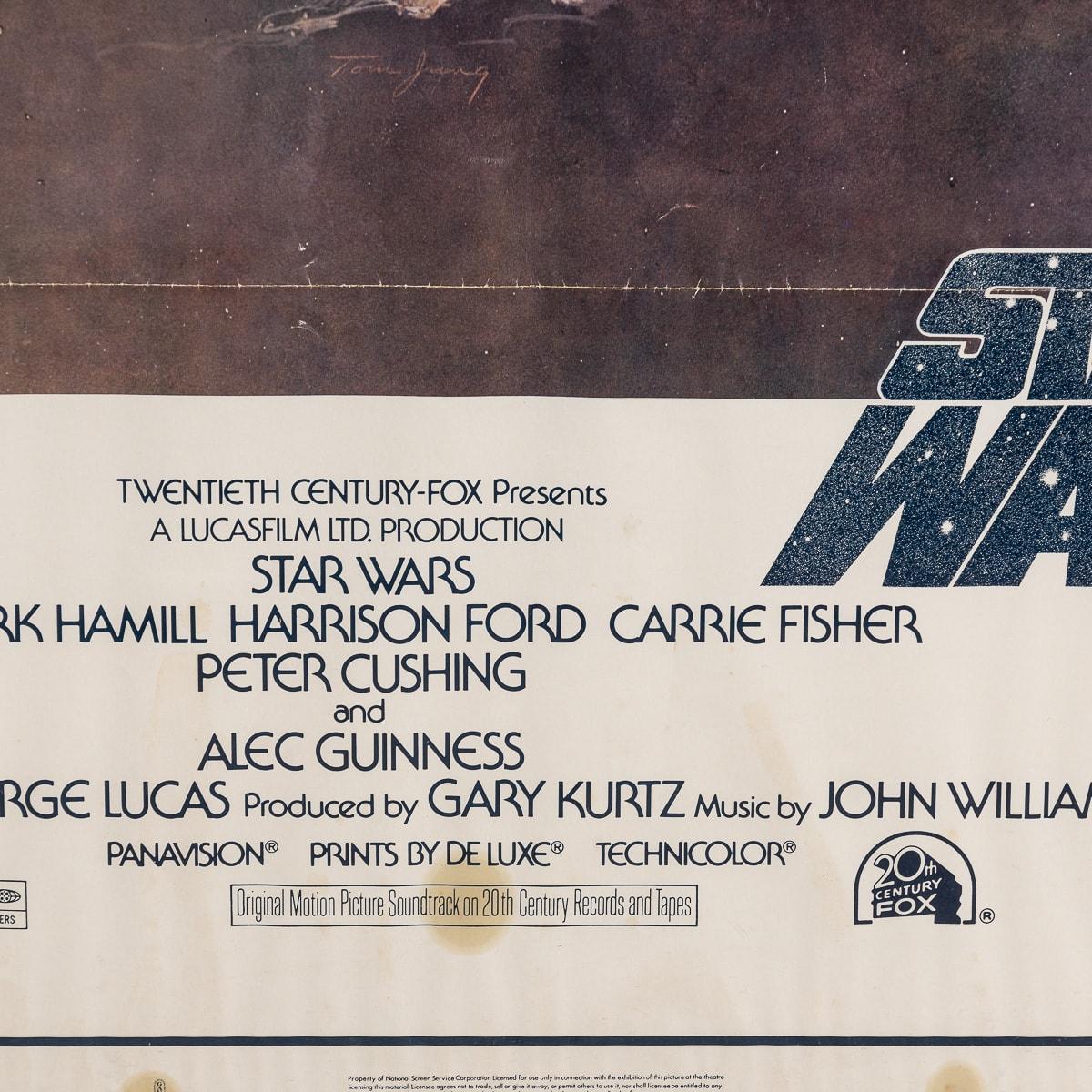 Original U.S. release Star Wars „A New Hope“-Poster im Stil von „A New Hope“, 77/21, ca. 1977, Original im Angebot 10
