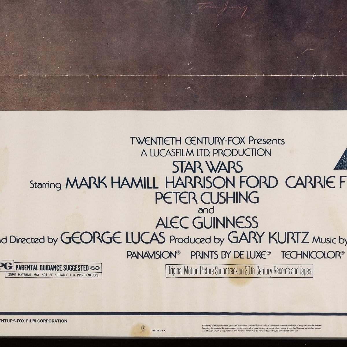 Original U.S. Release Star Wars 'A New Hope' Style A Poster 77/21 c.1977 For Sale 11