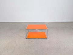 Tavolino originale Usm Haller Couchtisch Fritz Haller arancione