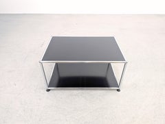 Original USM Haller Couchtisch Fritz Haller schwarz coffee table