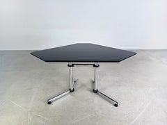 Original USM Haller Eck-Schreibtisch Kitos M Plus schwarz Eiche