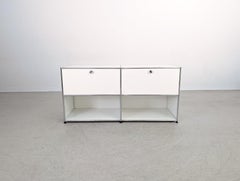 Original USM Haller Sideboard 2x2 reinweiß Kommode Anrichte