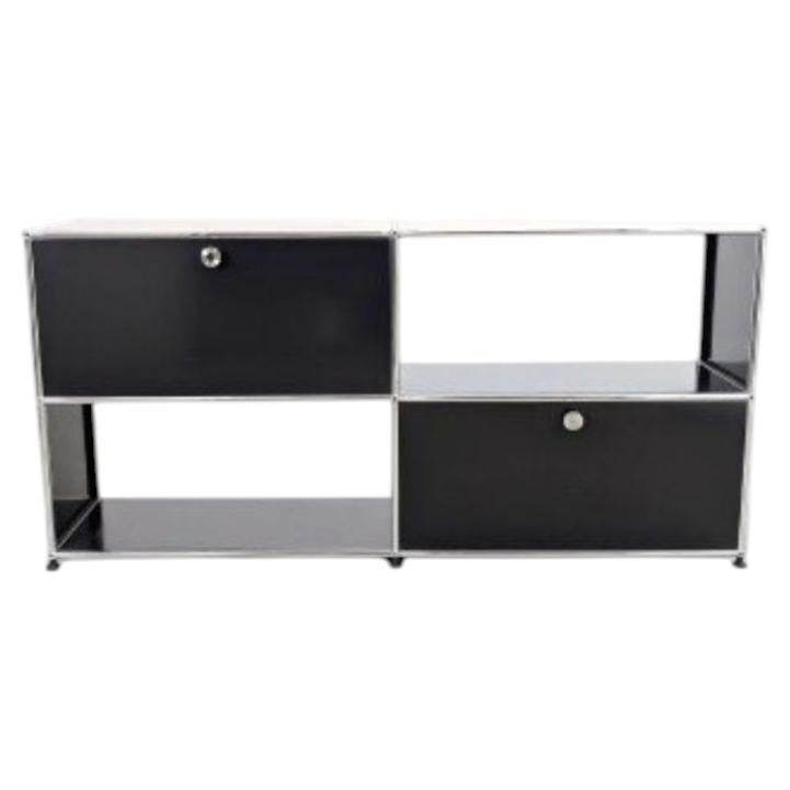 Original USM Haller Sideboard 2x2 schwarz Kommode Anrichte
