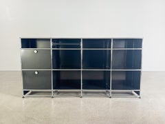 Original USM Haller Sideboard 4x4 Kommode Design Regal schwarz