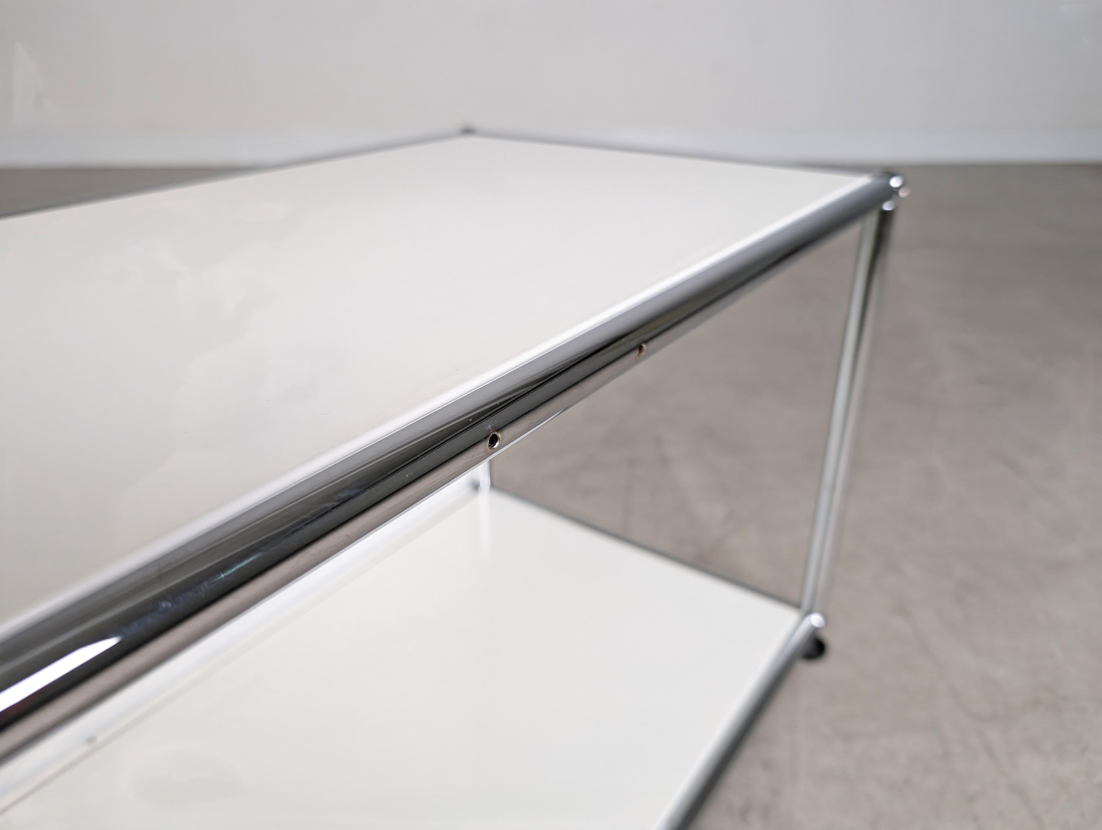Original USM Haller Sideboard weiß 1x2 TV-Board Kommode Fritz For Sale 4