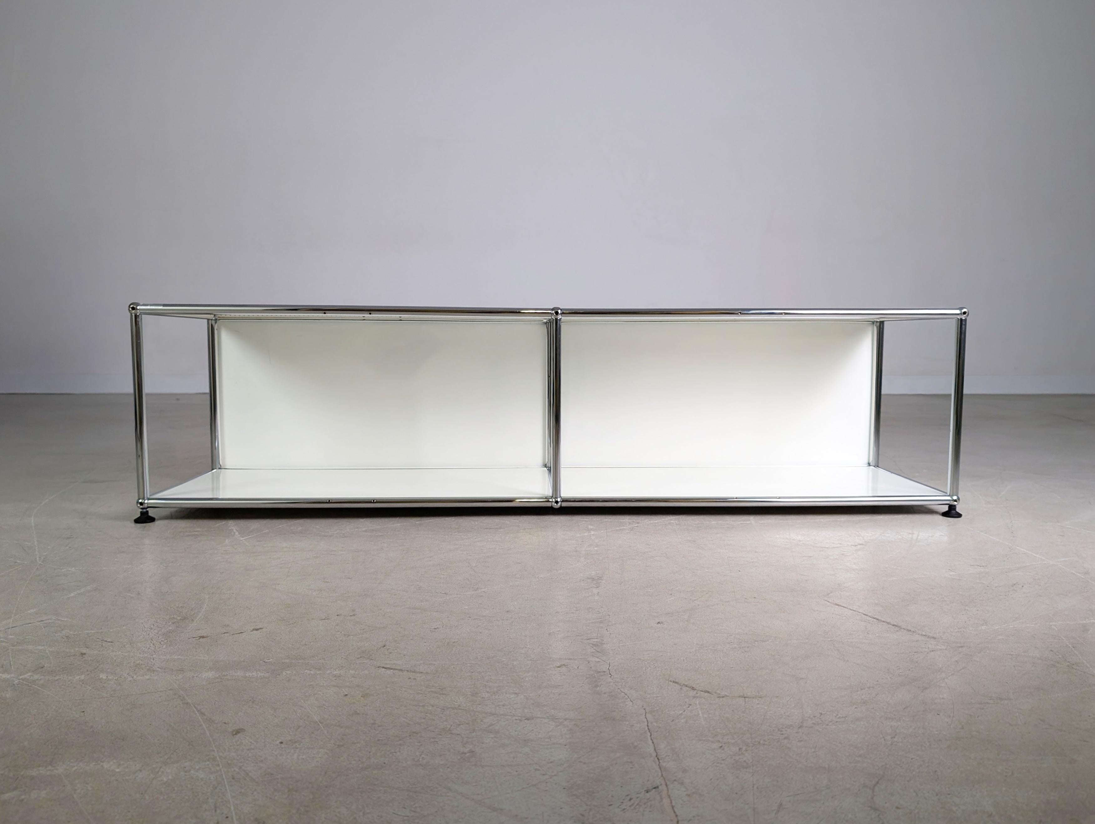 Post-Modern Original USM Haller Sideboard weiß 1x2 TV-Board Kommode Fritz For Sale