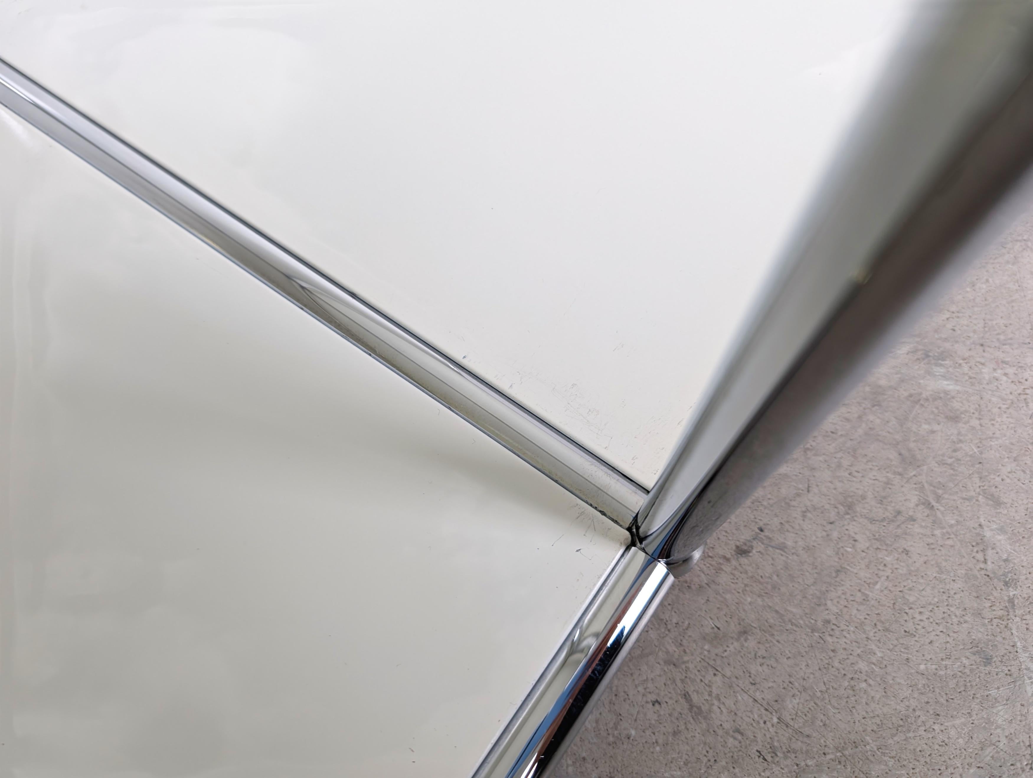 Original USM Haller Sideboard weiß 1x2 TV-Board Kommode Fritz For Sale 2