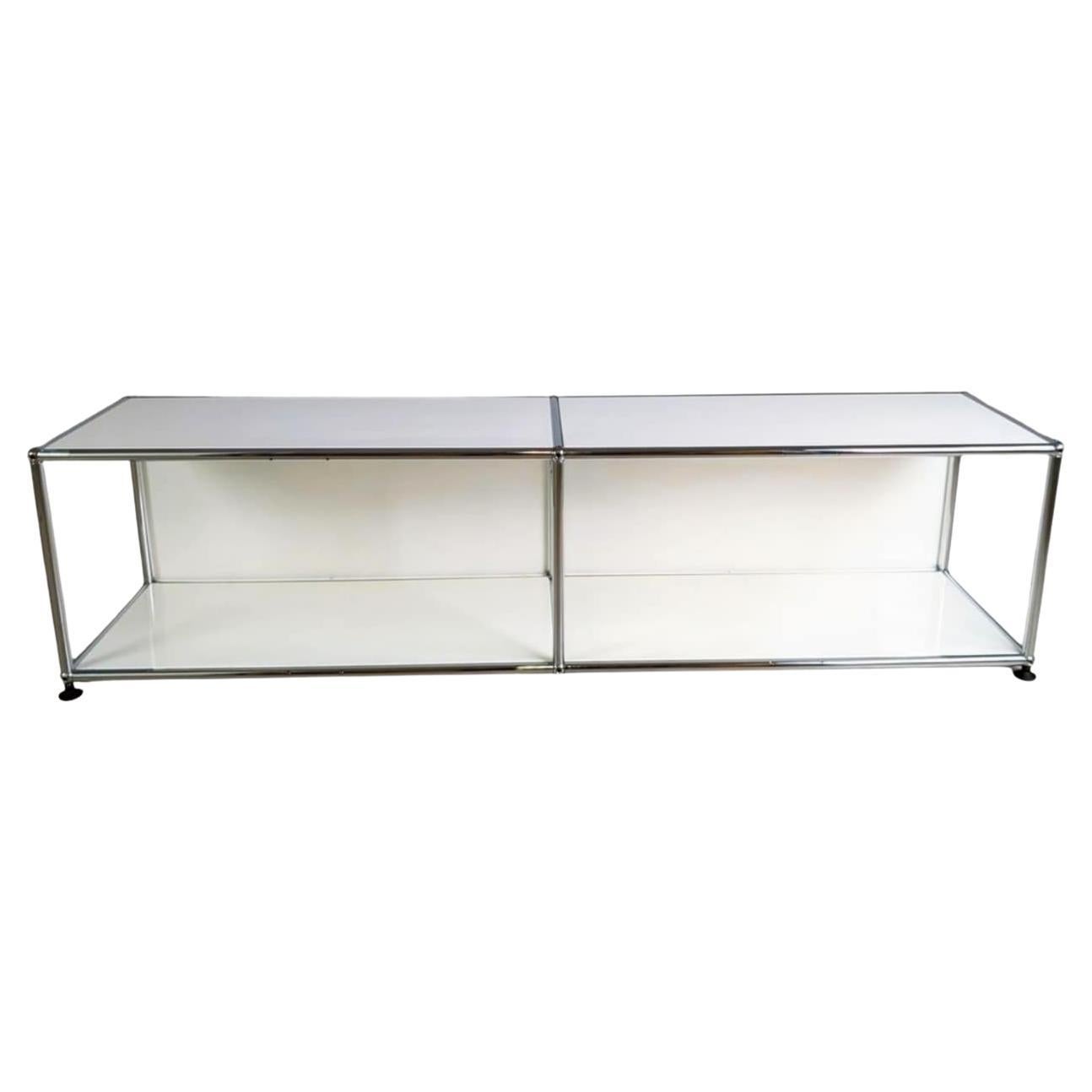 Original USM Haller Sideboard weiß 1x2 TV-Board Kommode Fritz