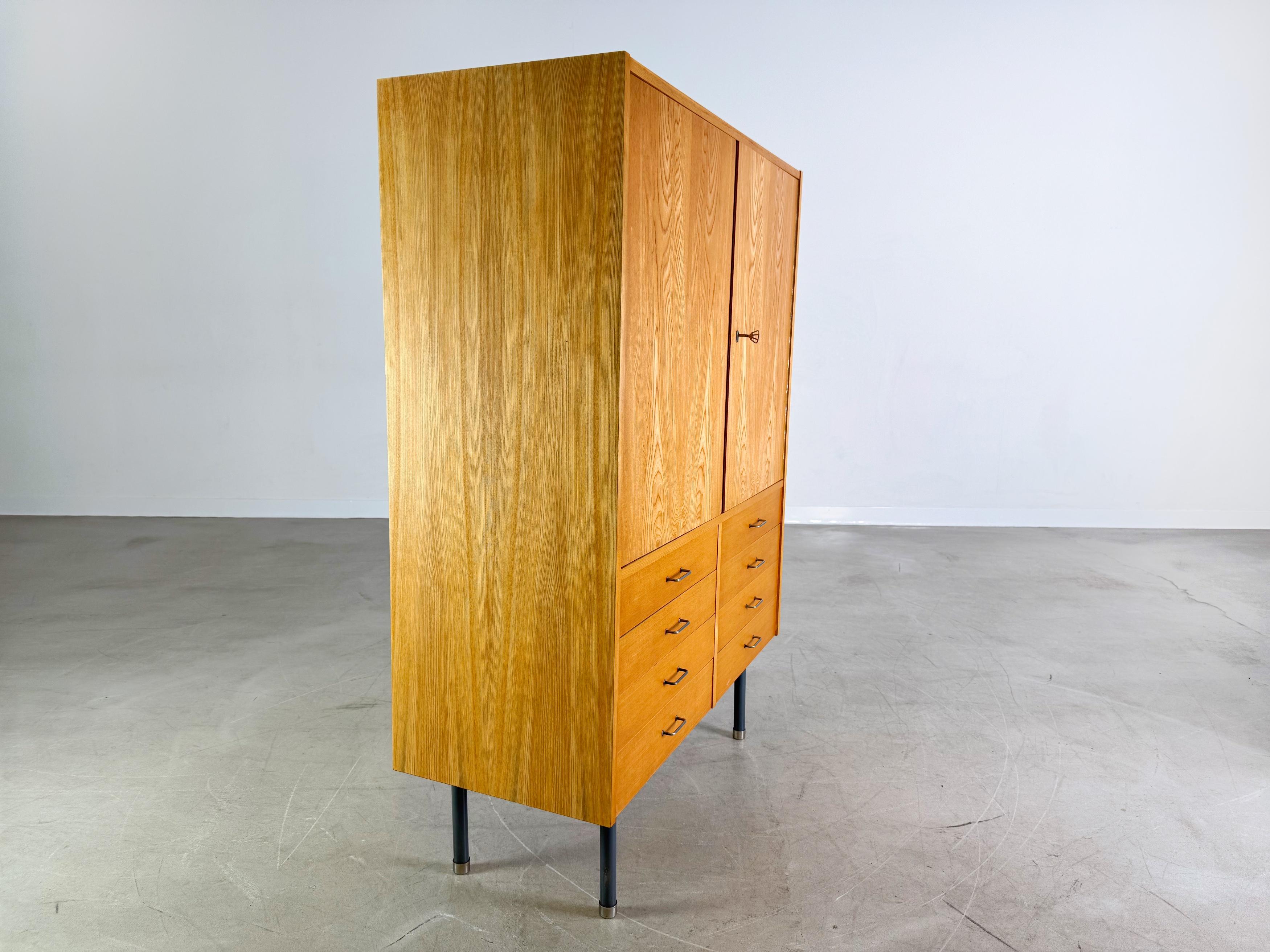 Mid-20th Century Original VEB DW Hellerau Schrank Vintage DDR Kommode Midcentury For Sale