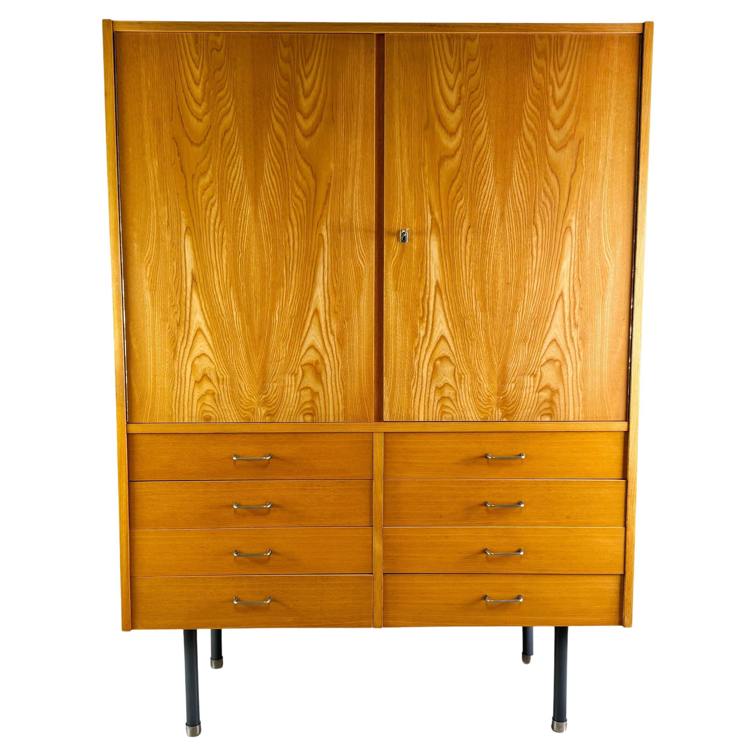 Original VEB DW Hellerau Schrank Vintage DDR Kommode Midcentury, Original