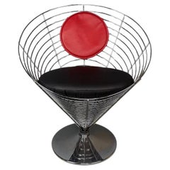 Original Verner Panton Wire Cone Chair- 1988- Fritz Hansen Danish Design