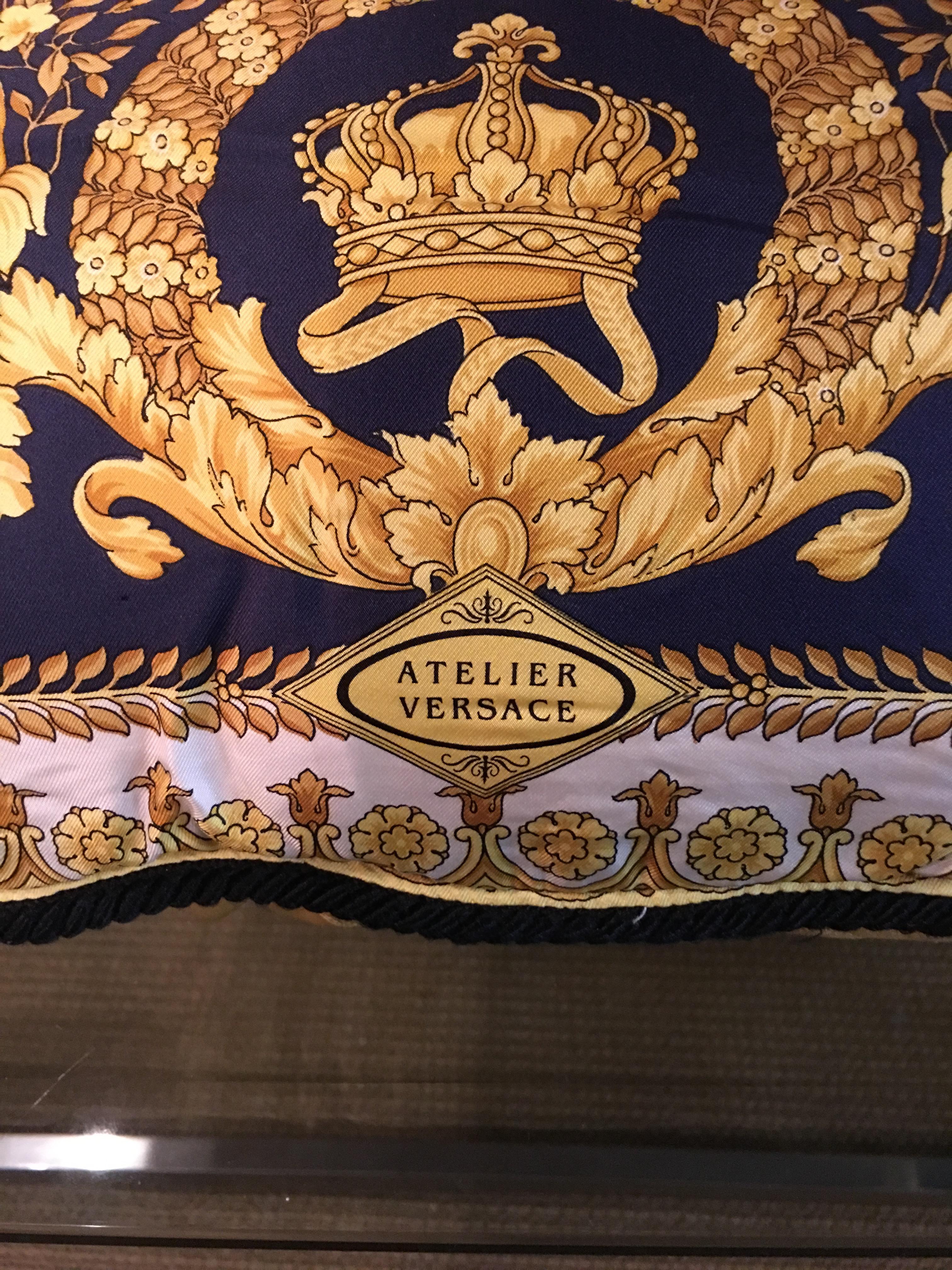 Italian Original Versace Pillow Big Size Silk