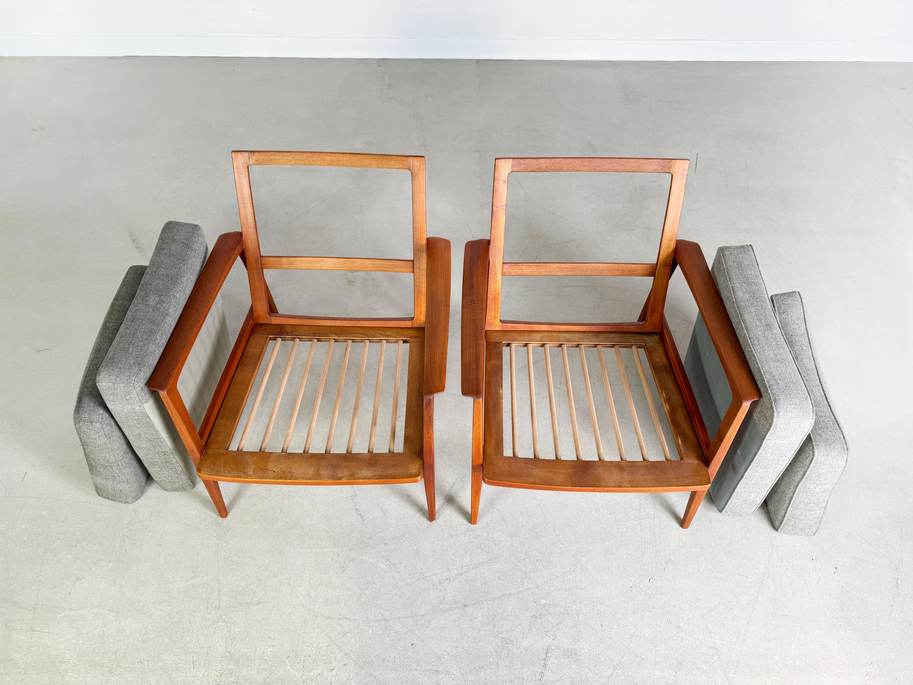 Vestervik Eriksen Stuhl Tromborg teck du milieu du siècle dernier, 1960 en vente 2