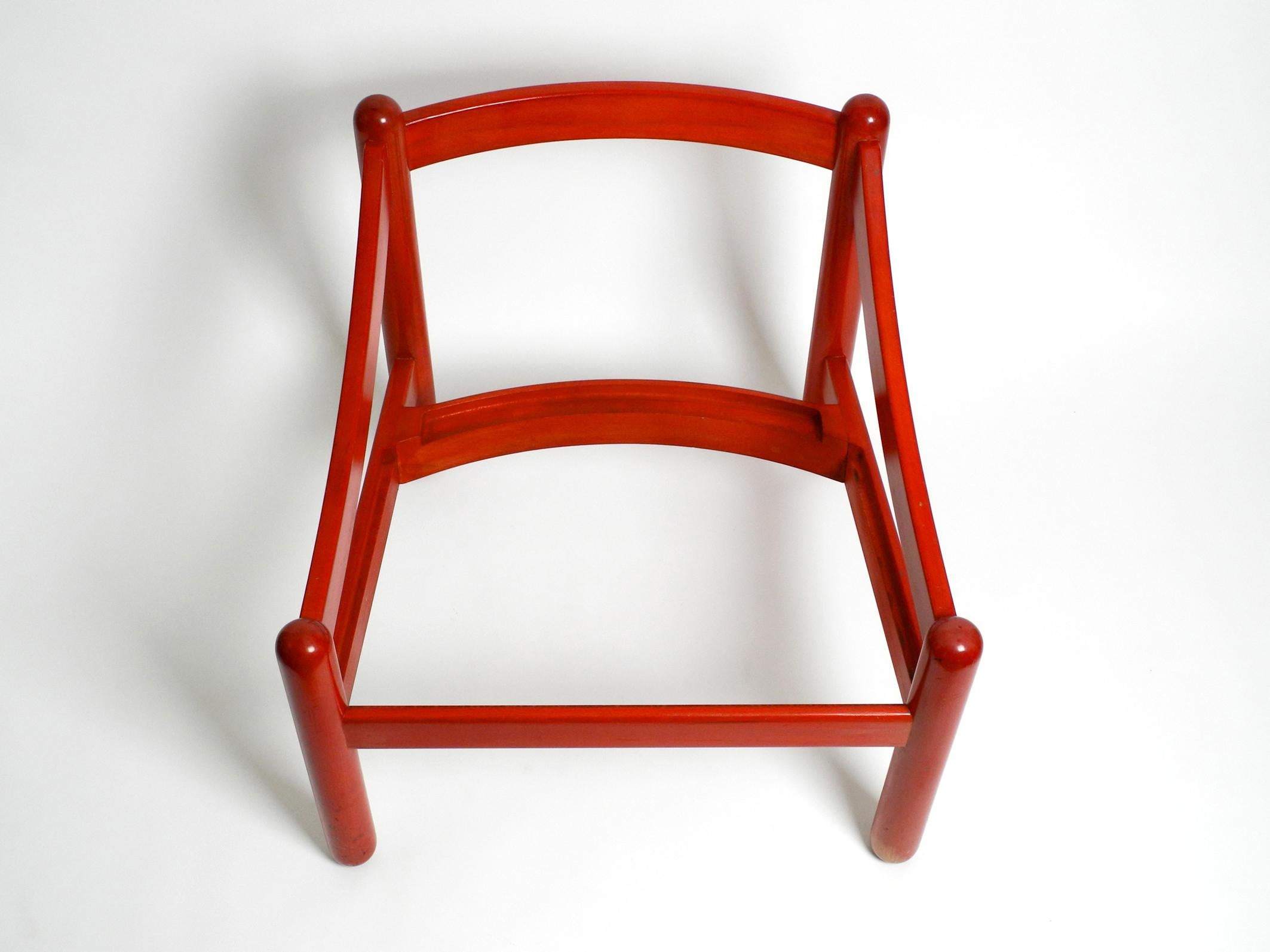 Originaler Vico Magistretti 930 Carimate Roter Loungesessel von Cassina, 1963 3