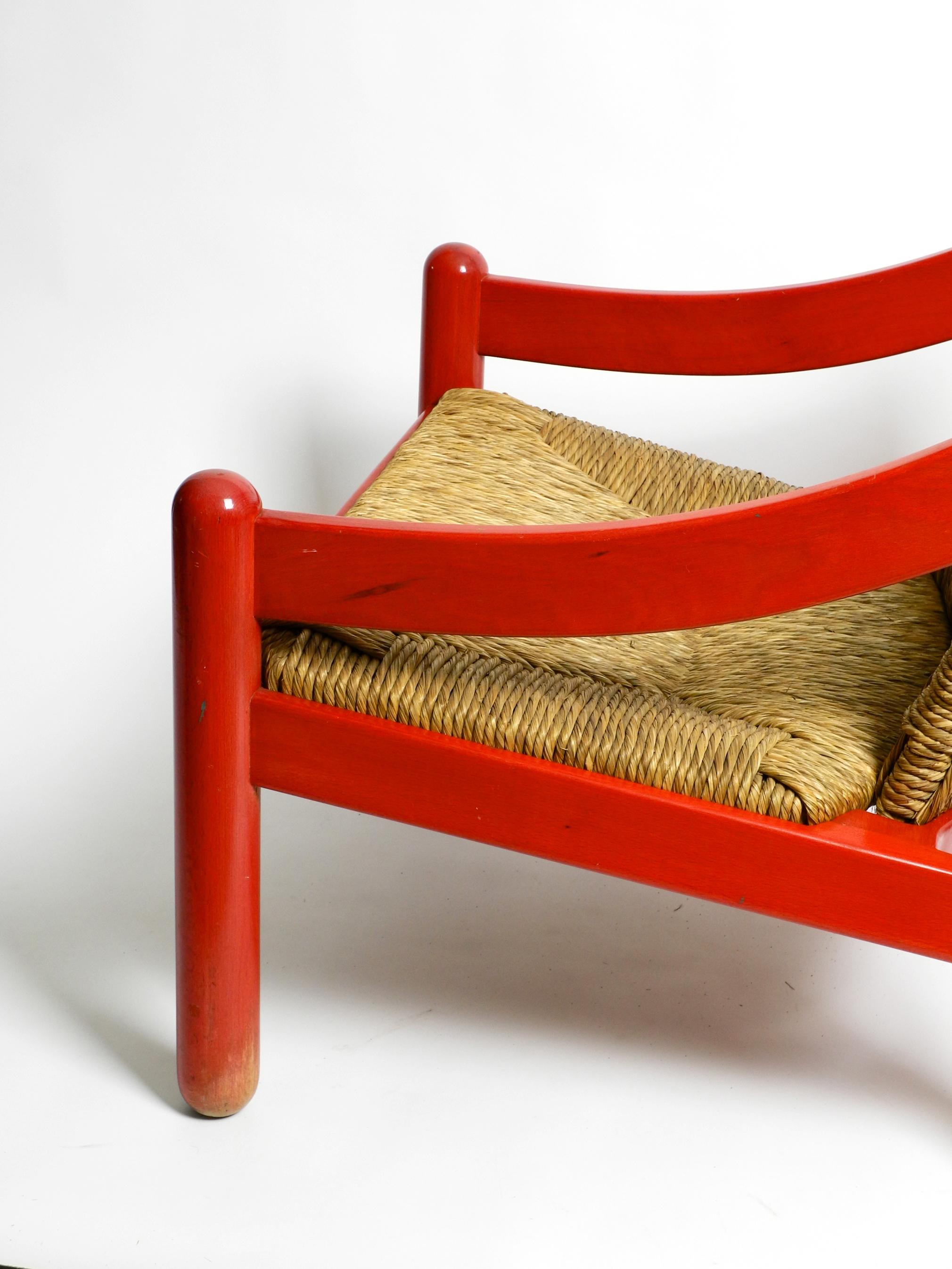 Originaler Vico Magistretti 930 Carimate Roter Loungesessel von Cassina, 1963 5