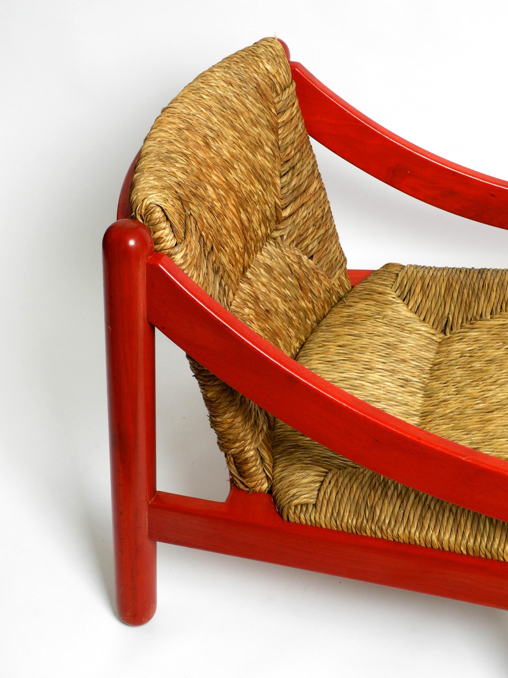 Originaler Vico Magistretti 930 Carimate Roter Loungesessel von Cassina, 1963 7