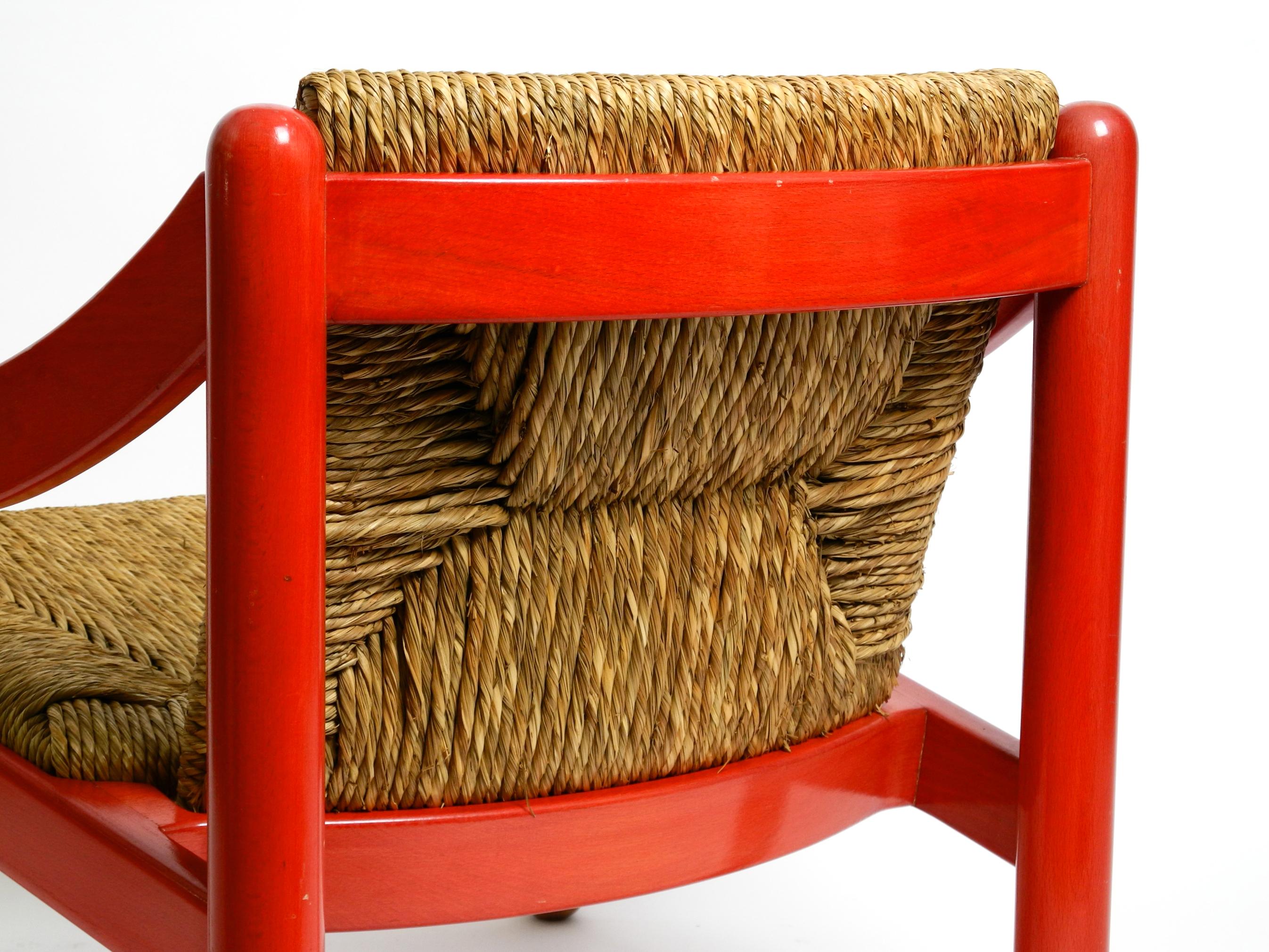 Originaler Vico Magistretti 930 Carimate Roter Loungesessel von Cassina, 1963 8