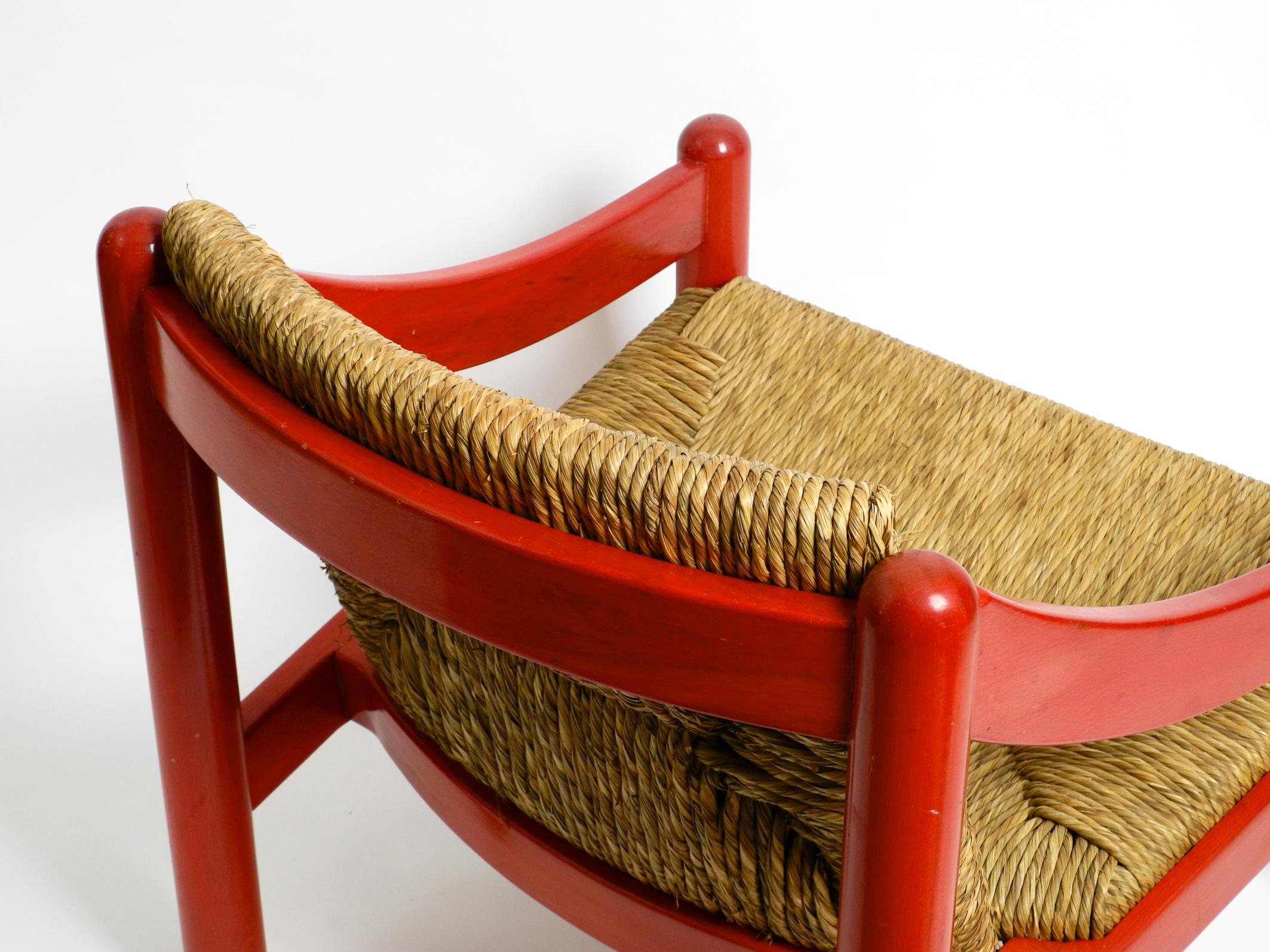 Originaler Vico Magistretti 930 Carimate Roter Loungesessel von Cassina, 1963 11