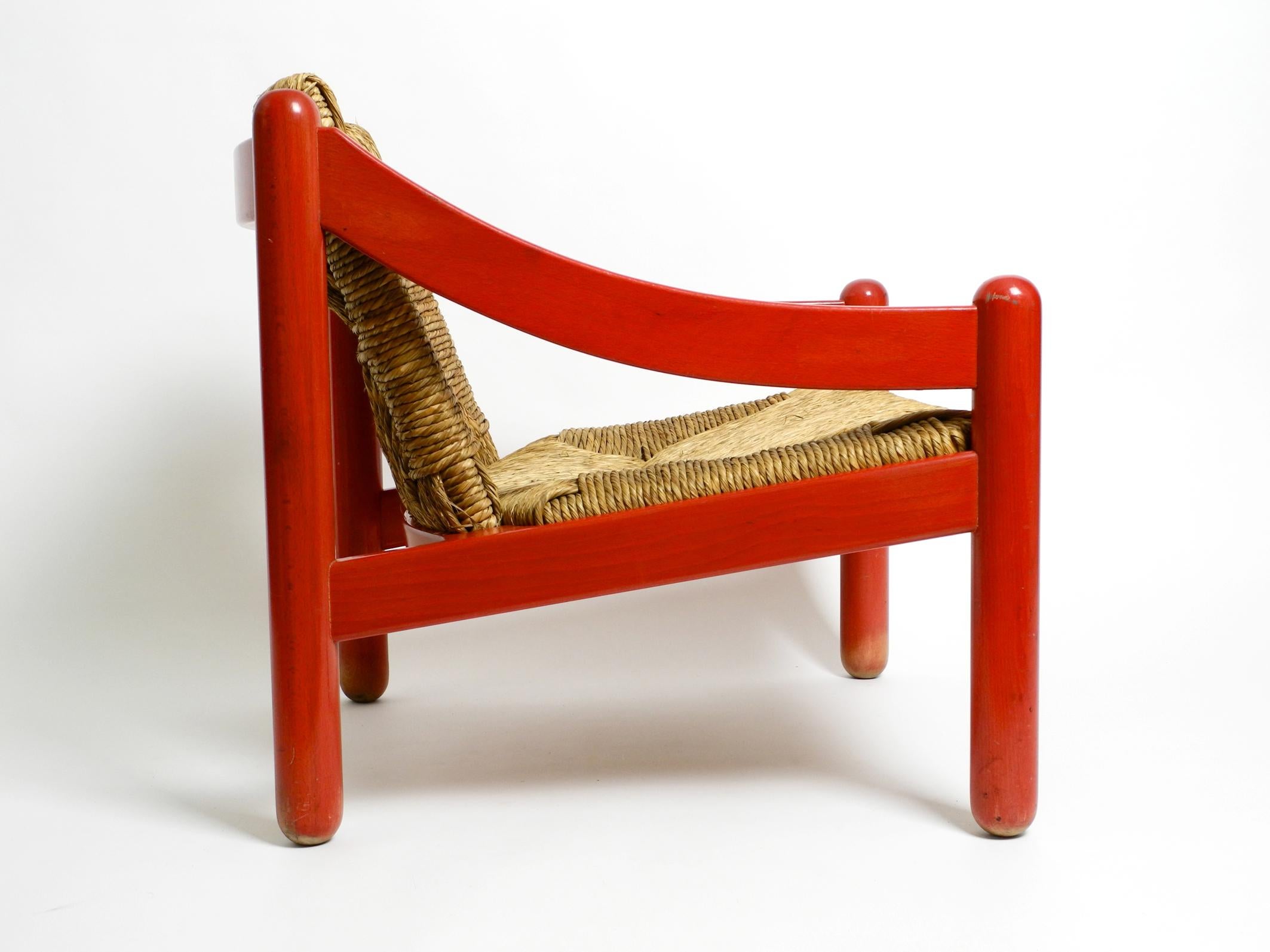 Originaler Vico Magistretti 930 Carimate Roter Loungesessel von Cassina, 1963 im Zustand „Gut“ in München, DE