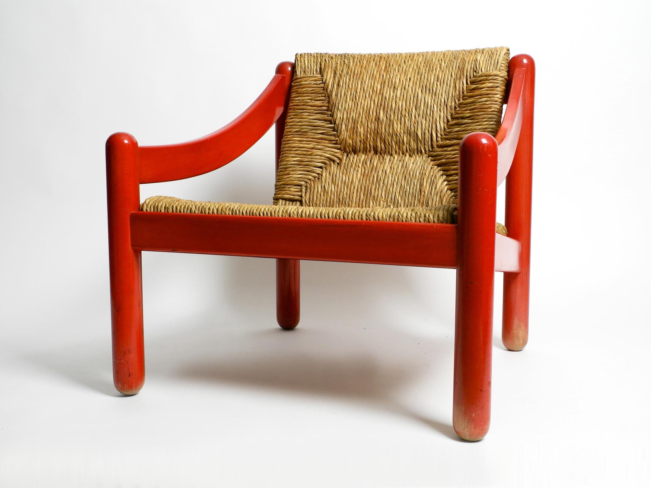 Originaler Vico Magistretti 930 Carimate Roter Loungesessel von Cassina, 1963 (Mitte des 20. Jahrhunderts)