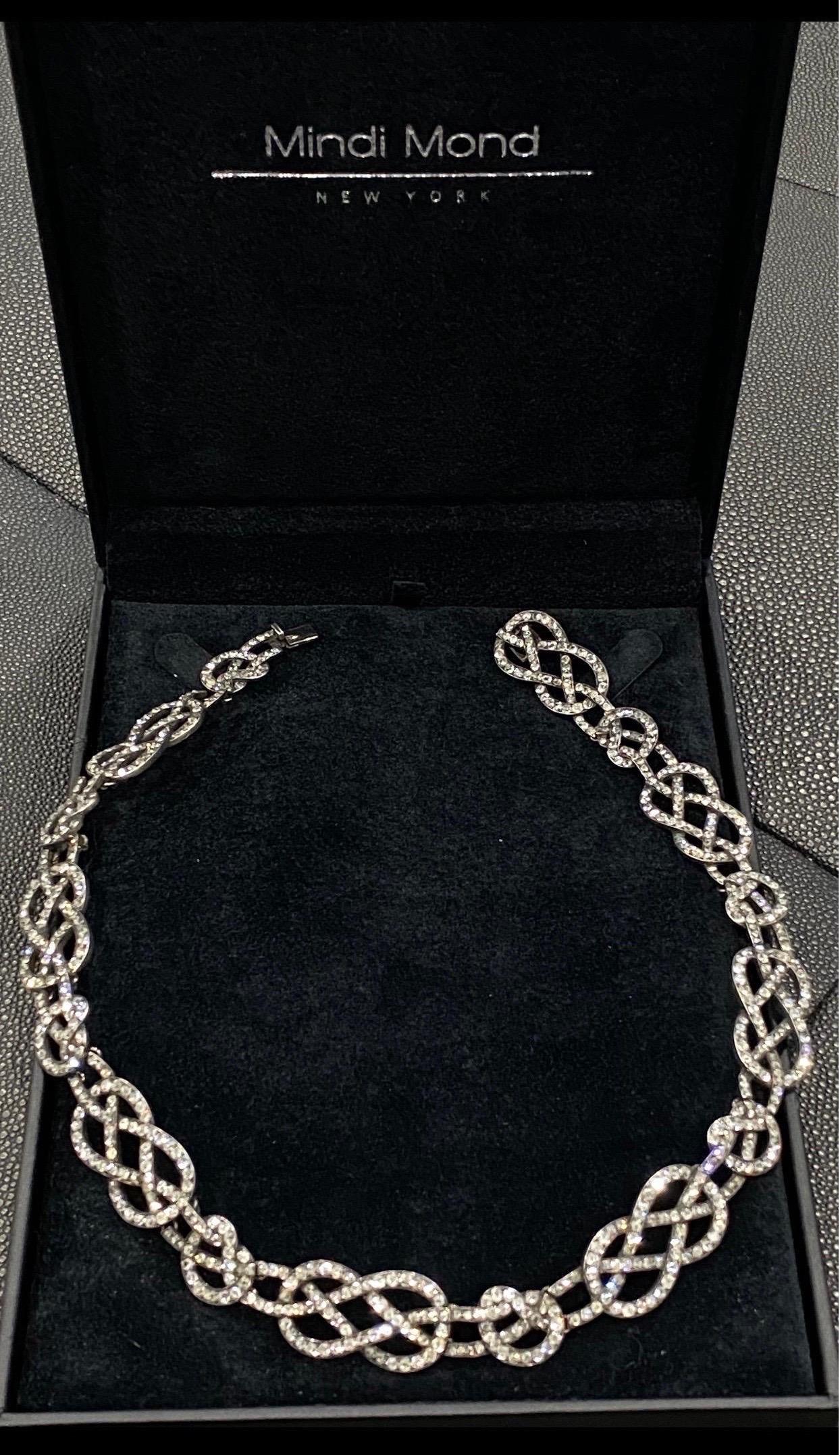 Original viktorianischer geflochtener 14,75 Karat Diamant in Silber & Gold, Silber & Gold, Unikat  Halskette für Damen oder Herren im Angebot