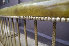 Original Victorian Green Leather Club Fender