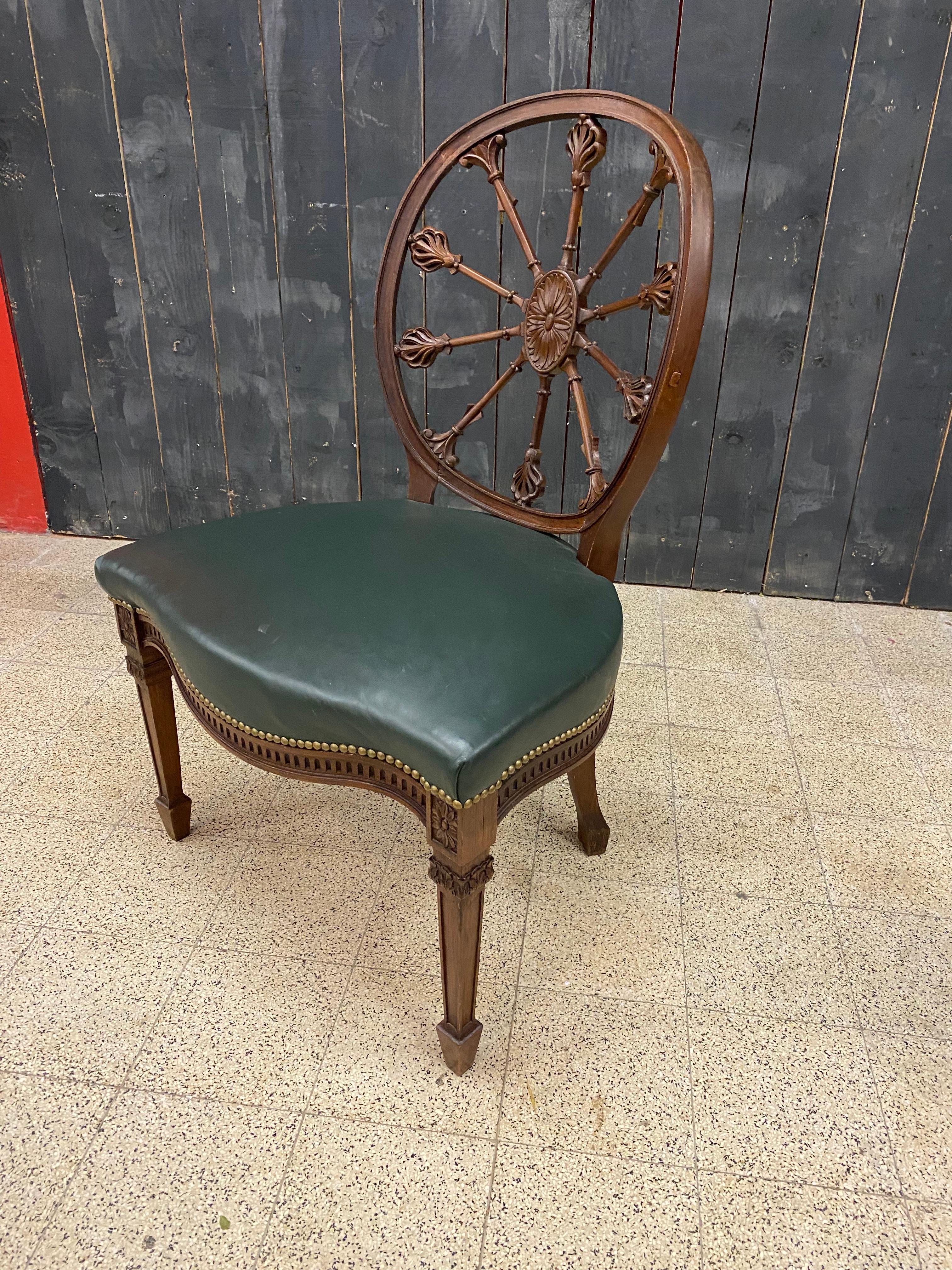 Original Victorian Style Bergère Armchair, Fully Restored For Sale 5
