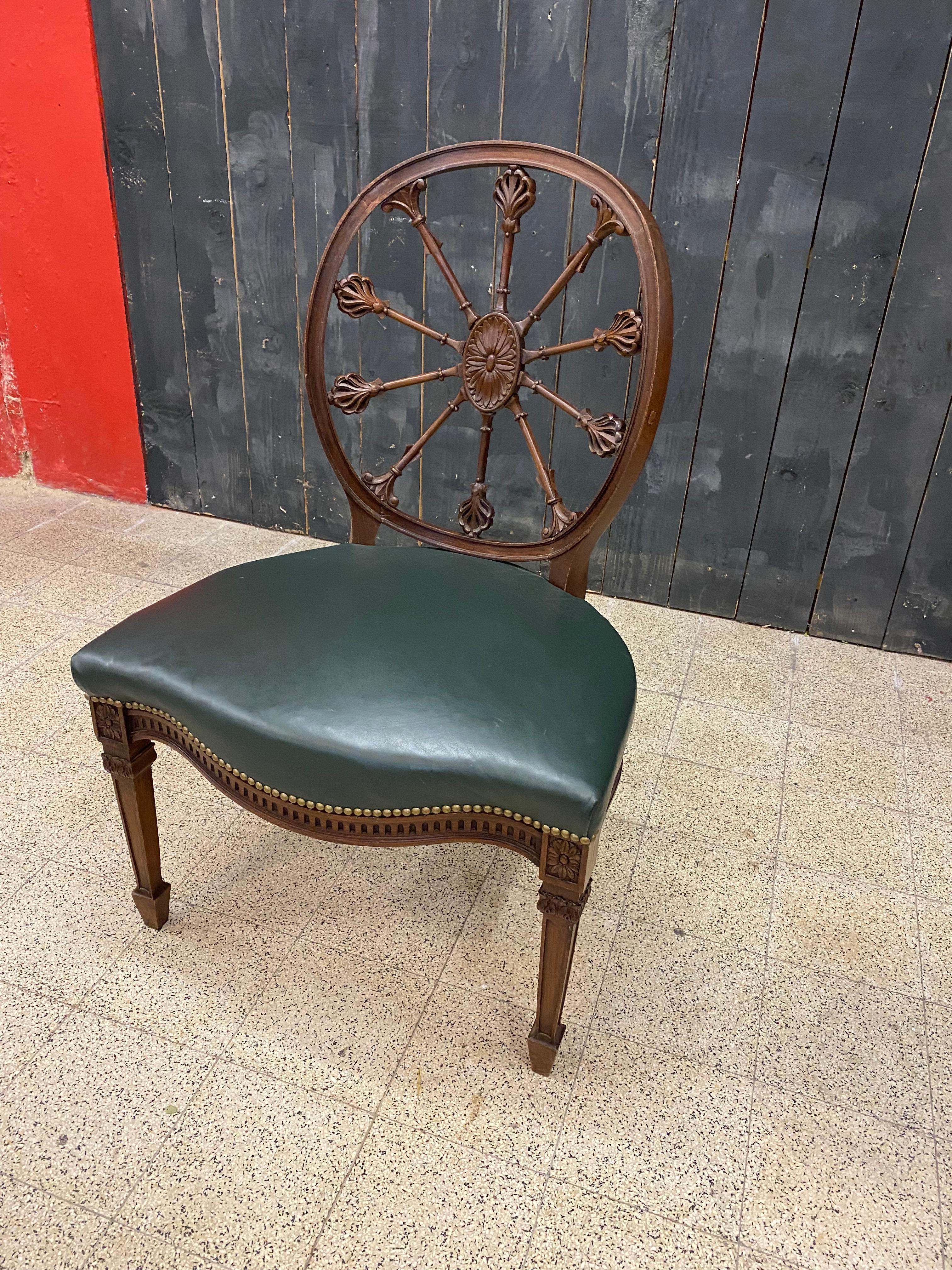 Original Victorian Style Bergère Armchair, Fully Restored For Sale 2