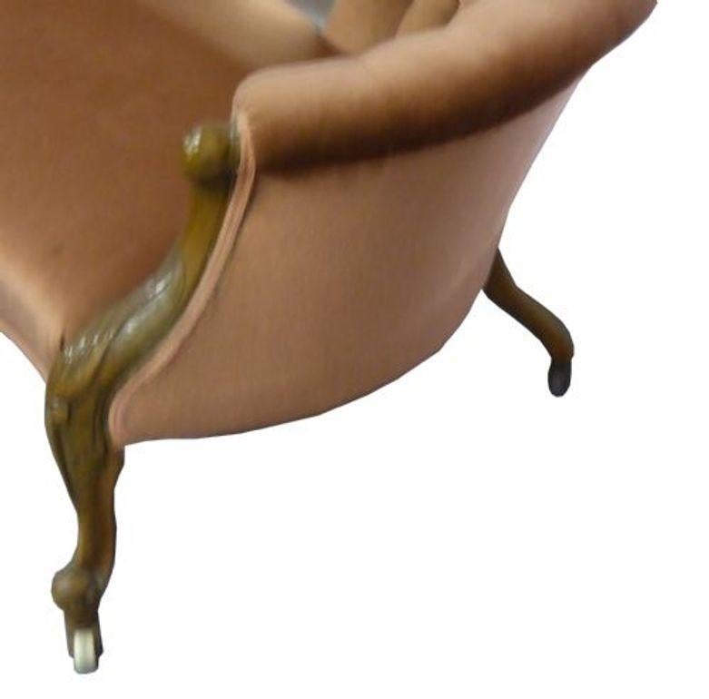 Original viktorianisches Nussbaumsofa mit zwei Enden (Walnuss) im Angebot