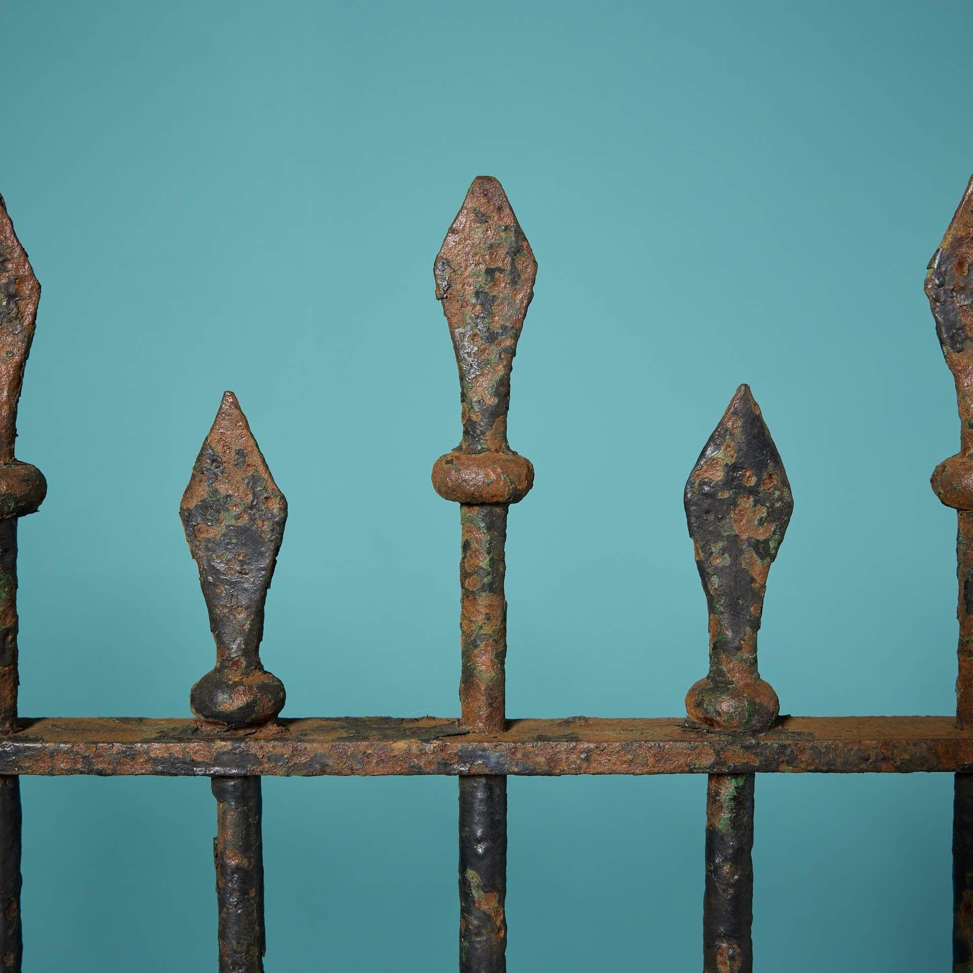 Hand-Crafted Original Victorian Wrought Iron Garden Gate For Sale