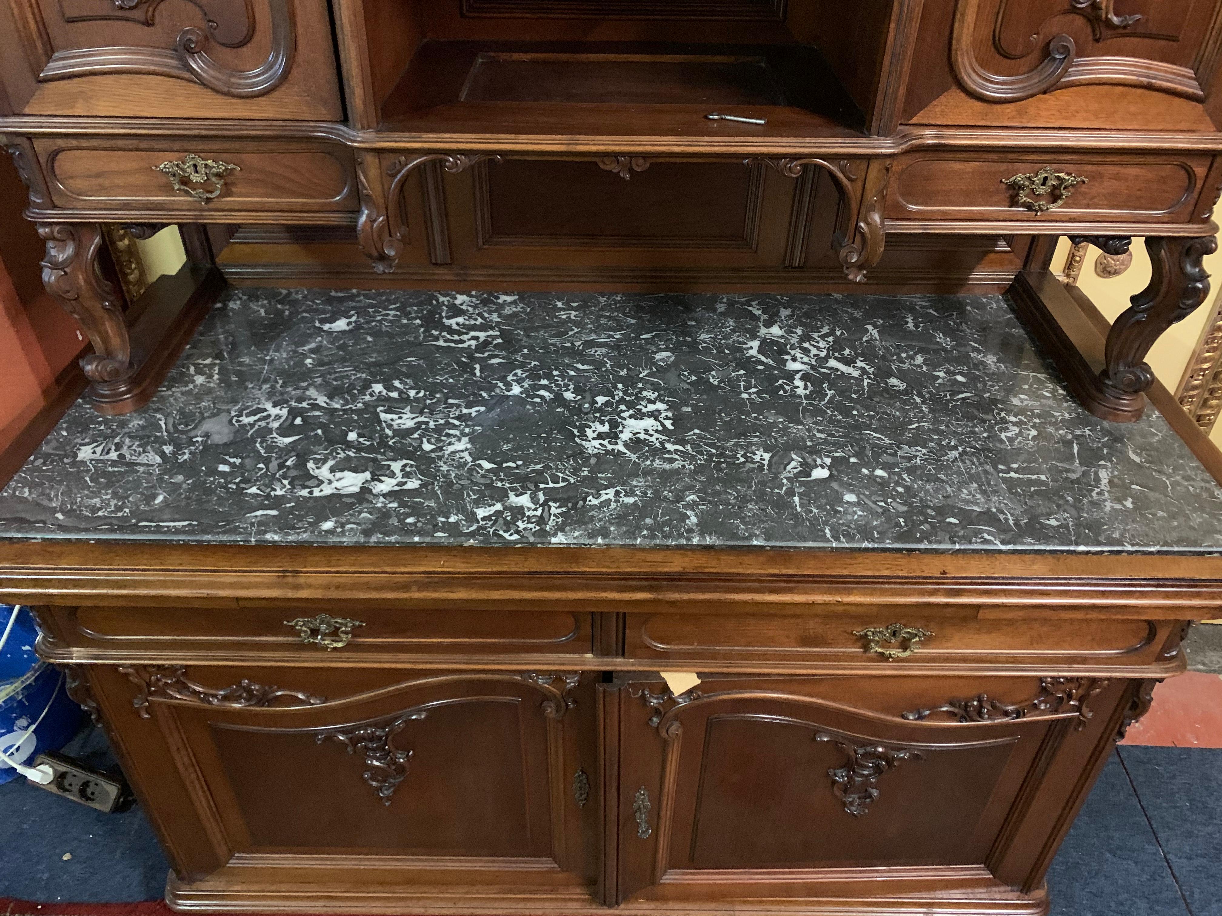 European Original Vienna Buffet Cabinet by the Master Carpenter Jacob Kain, circa 1860