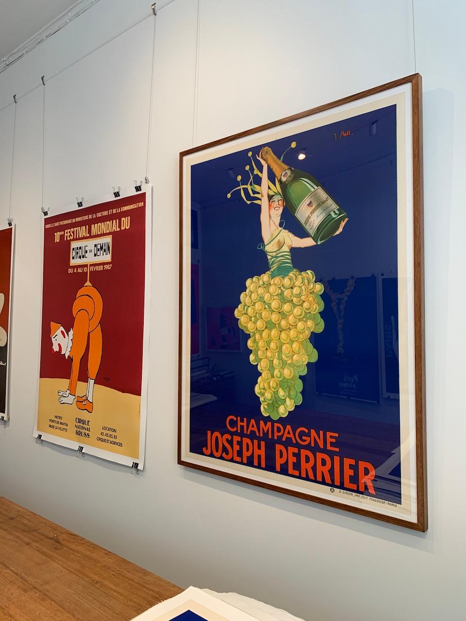Original Vintage 1926 Champagne Poster, 'Champagne Joseph Perrier' by J Stall For Sale 4