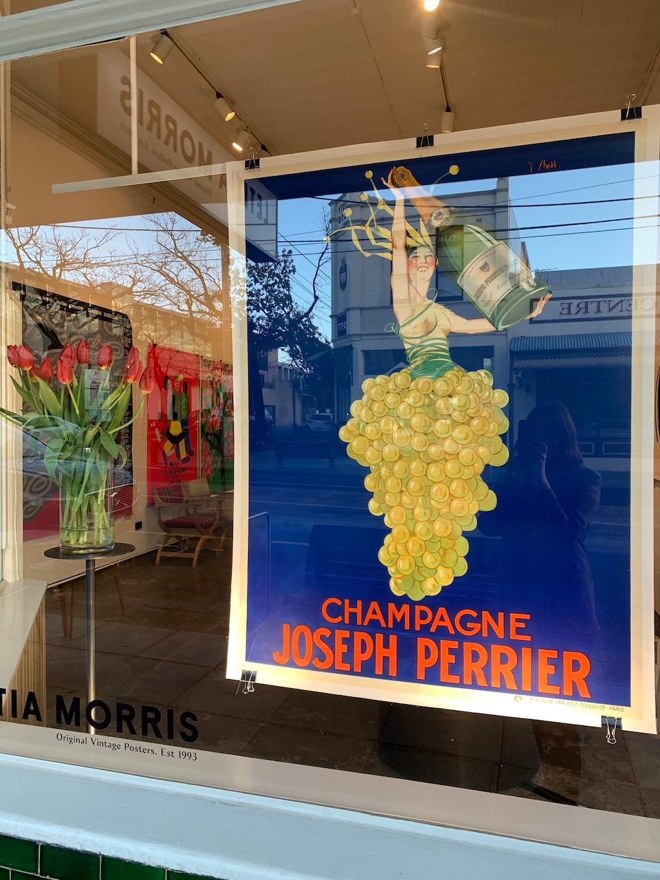 Paper Original Vintage 1926 Champagne Poster, 'Champagne Joseph Perrier' by J Stall For Sale