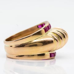 Original Retro Style Ruby Ring