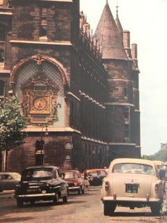Original Vintage 1950s French Government Tourism Poster Paris Flower Market