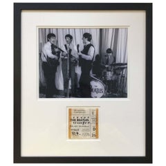 Biglietto originale d'epoca per il concerto dei The Beatles del 1963