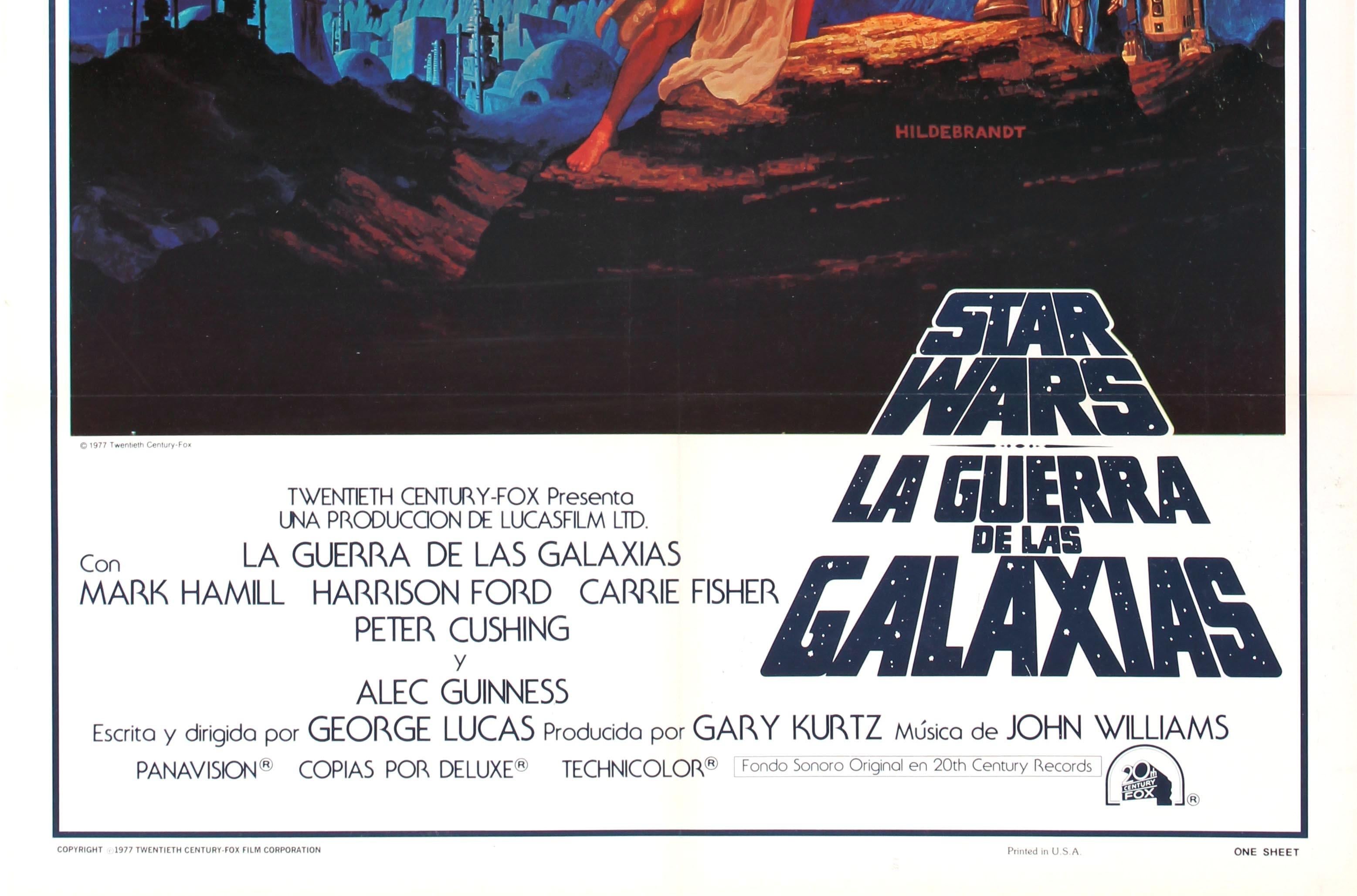 Original Vintage 1977 Ikonisches Star Wars-Filmplakat der Gebrüder Hildebrandt (amerikanisch) im Angebot