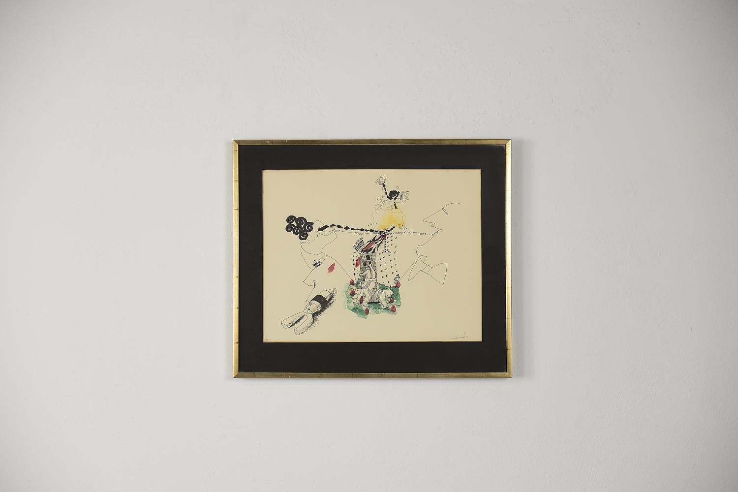 Carl Fredrik Reuterswärd, Abrakadabra, 1990er Jahre
Farblithographie
Nummer 34/200
Werk mit Unterschrift des Künstlers, Titel und individueller Nummer (mit Bleistift)
Arbeitsmaße 52/66
Das Werk ist gerahmt

Carl Fredrik Reuterswärd wurde 1934
