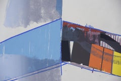 Original Vintage Abstractive Cubist Modern Colored Lithograph by Hardy Strid