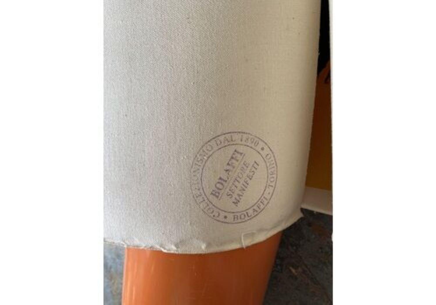 Cartel publicitario original de época, Licor Antonetto, de Armando Testa, Primero siglo XX en venta