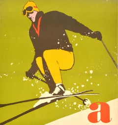 Original Vintage Advertising Poster Aramis For Skiing Cream Estee Lauder